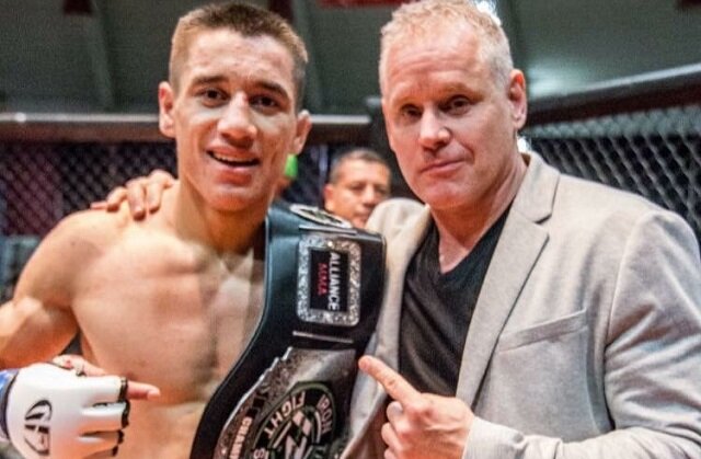 Anthony Romero with IT Fight Series promoter Scott Sheeley